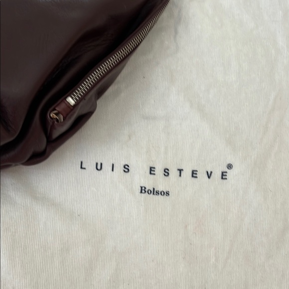 Brown Minimalist Shoulder Bag with Curved Handle - Picture 7 of 7